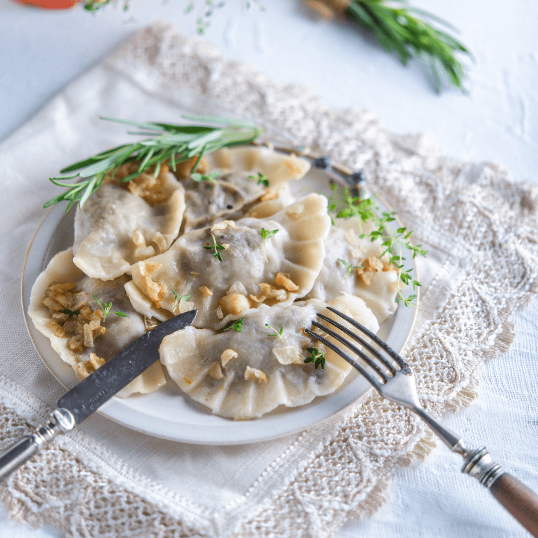 Vegan Cabbage And Mushroom Dumplings Recipe