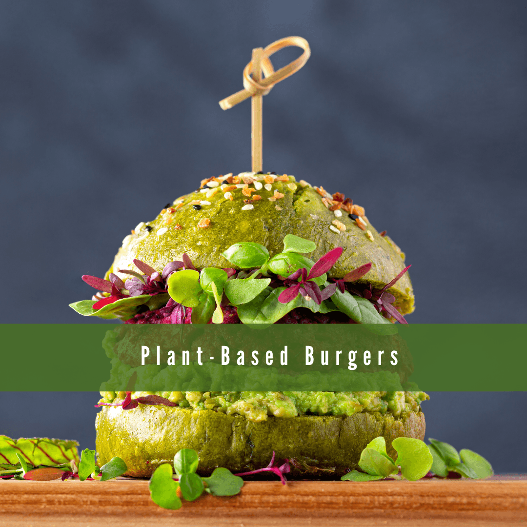 Plant-Based Burgers (15–20g protein per patty)
