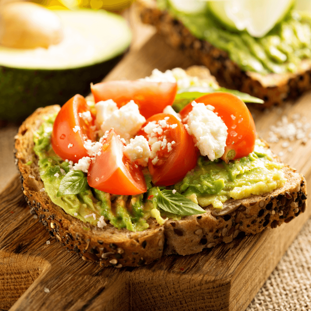 Avocado Toast With Tomatoes And Sprouts