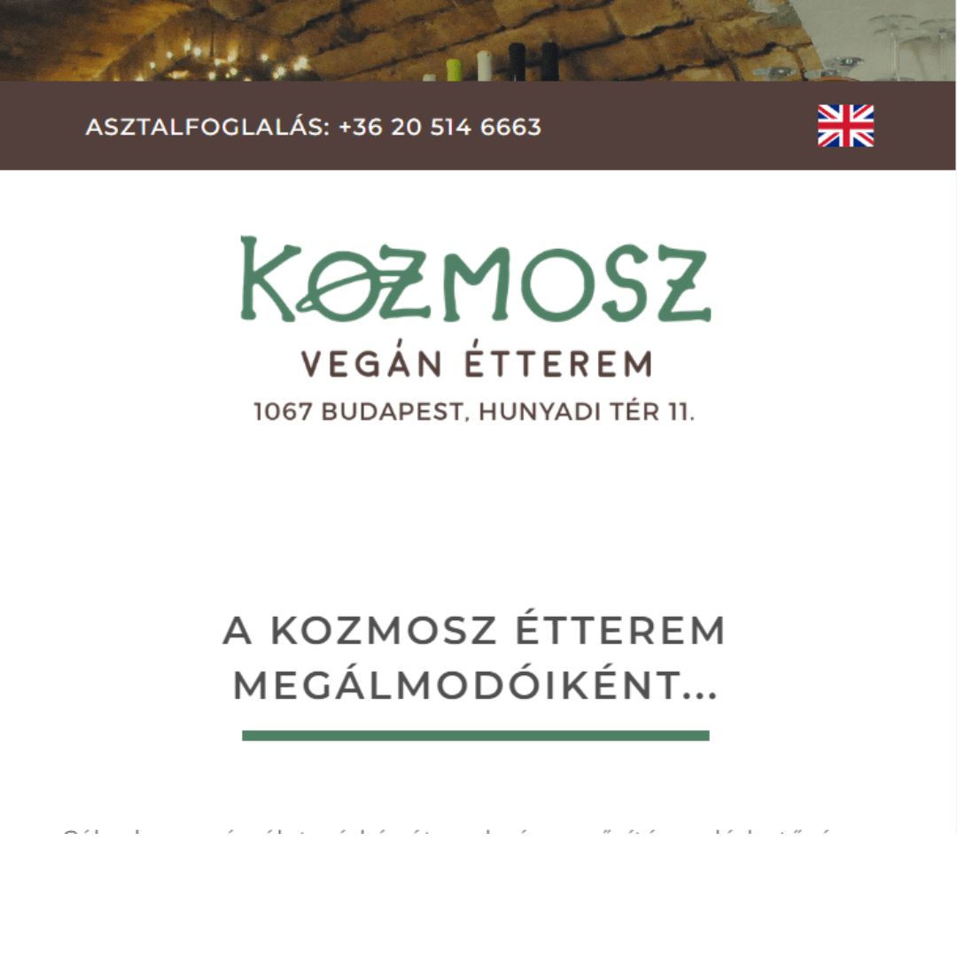 Kozmosz Vegan Etterem