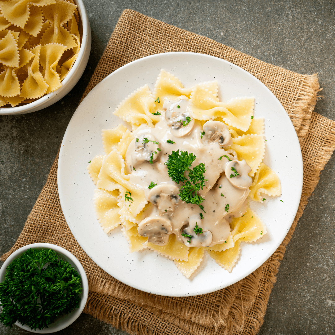 Spätzle With Mushroom Cream Sauce