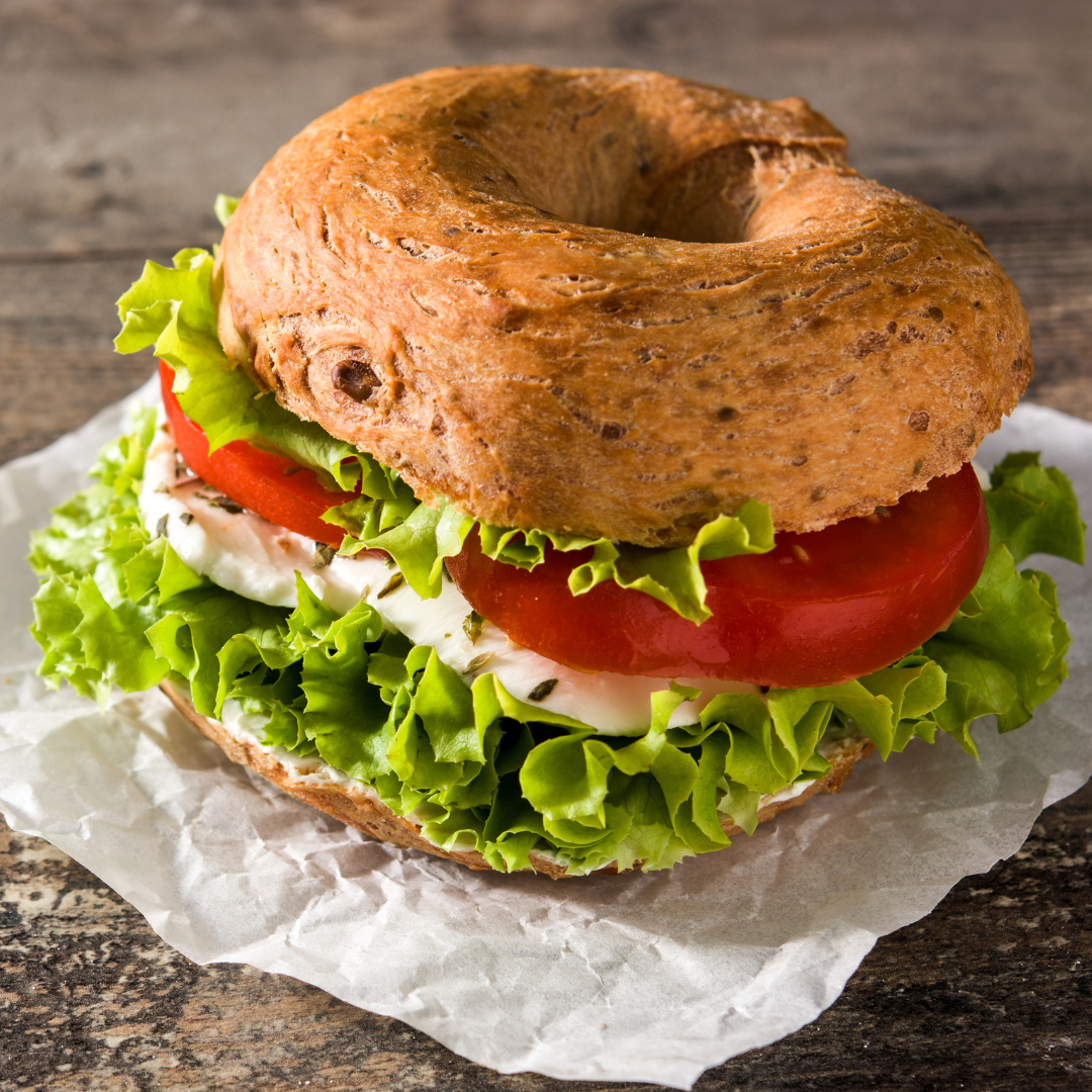 Marinated Tomato Mushroom Bagels