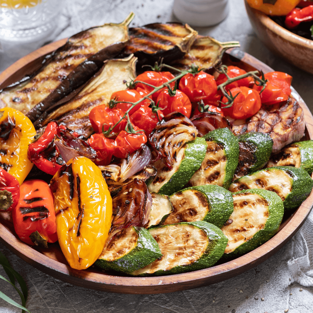 Grilled Vegetable Platter With Chimichurri Sauce