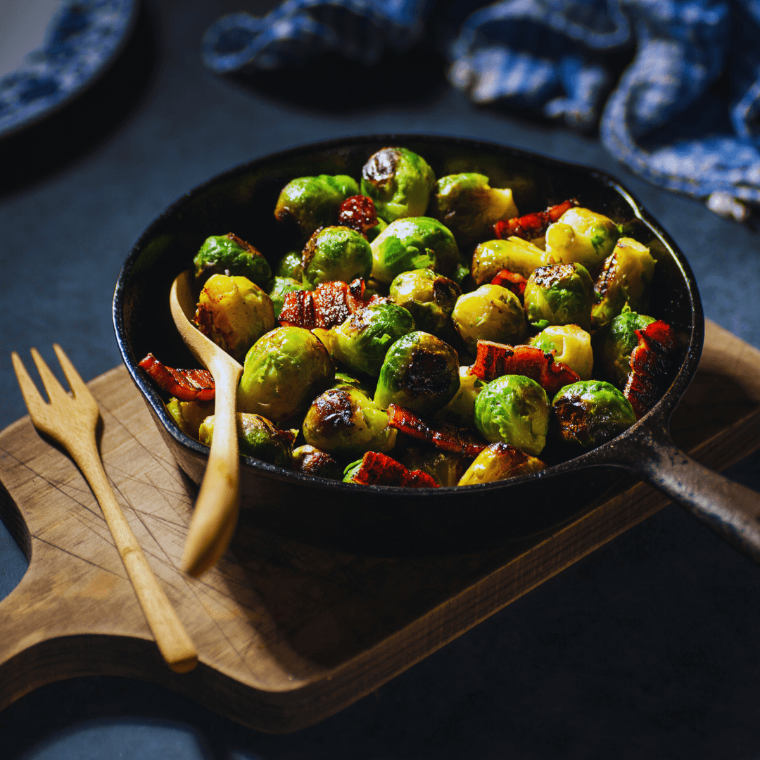 Maple Glazed Brussels Sprouts