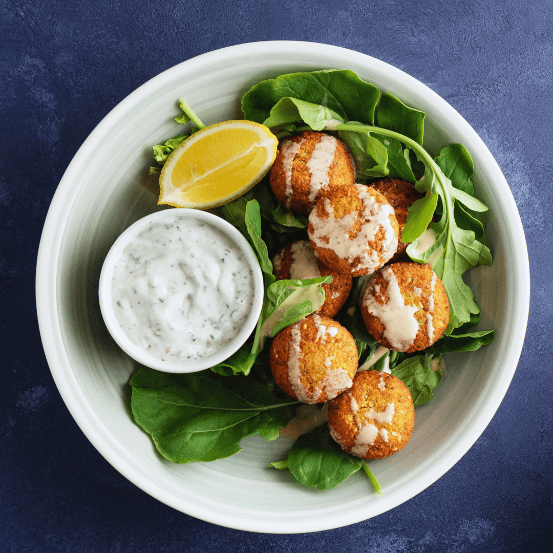 Baked Falafel With Tahini Sauce Recipe