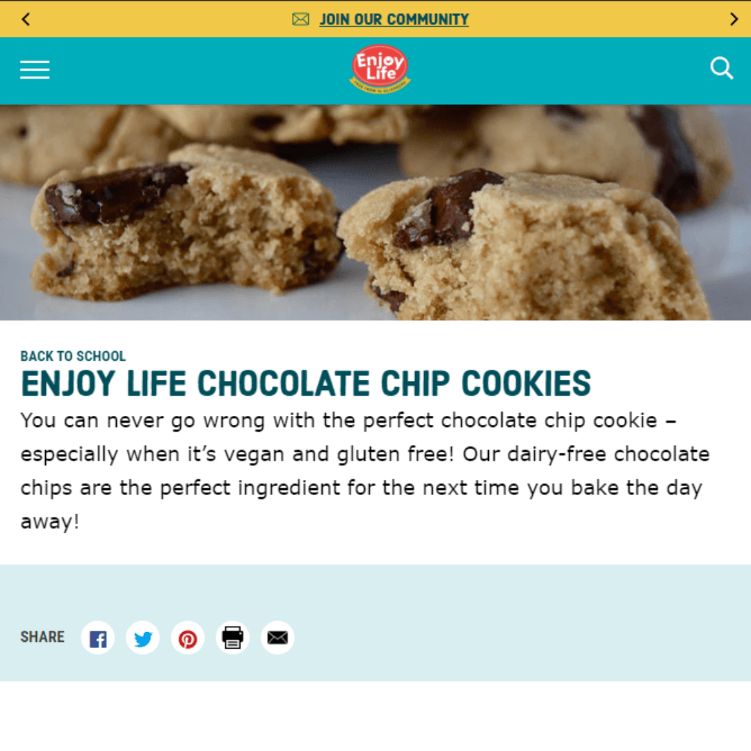 Enjoy Life Cookies