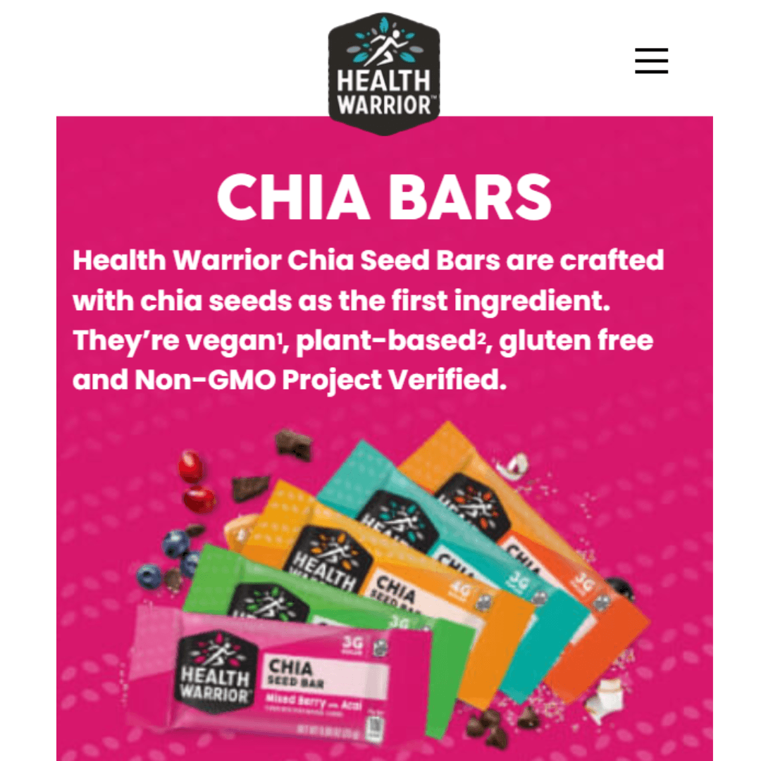 Health Warrior Chia Bars