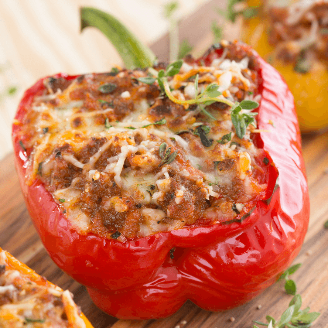 Vegan Chickpea Stuffed Bell Peppers Recipe