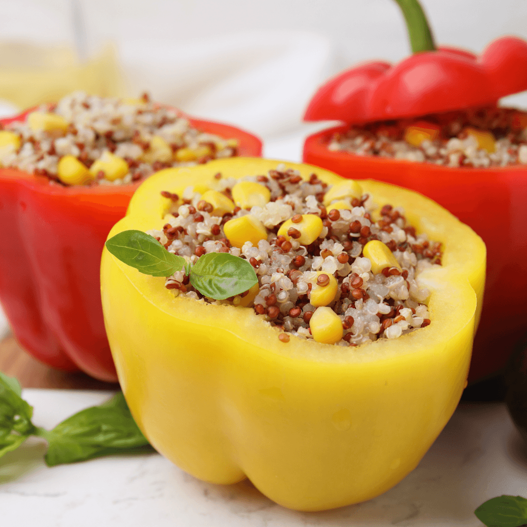 Stuffed Bell Peppers With Quinoa And Black Beans Recipe