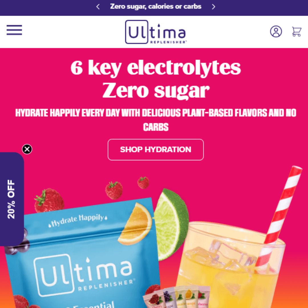 Ultima Replenisher Electrolyte Powders