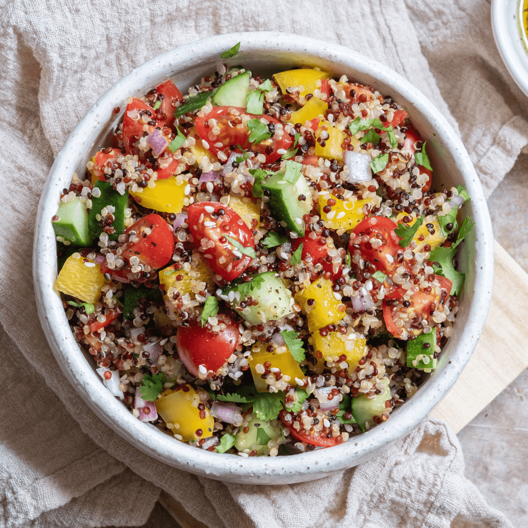 Gluten-Free Vegan Quinoa Salad With Roasted Veggies Recipe