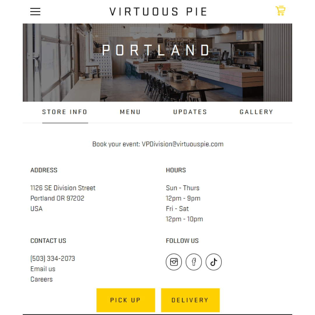 Virtuous Pie In Portland