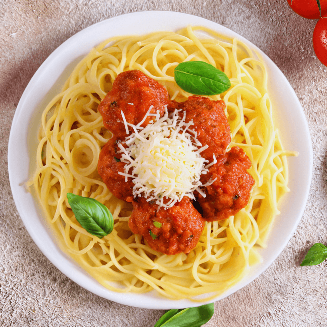 Spaghetti Squash With Marinara And Lentil Meatballs Recipe