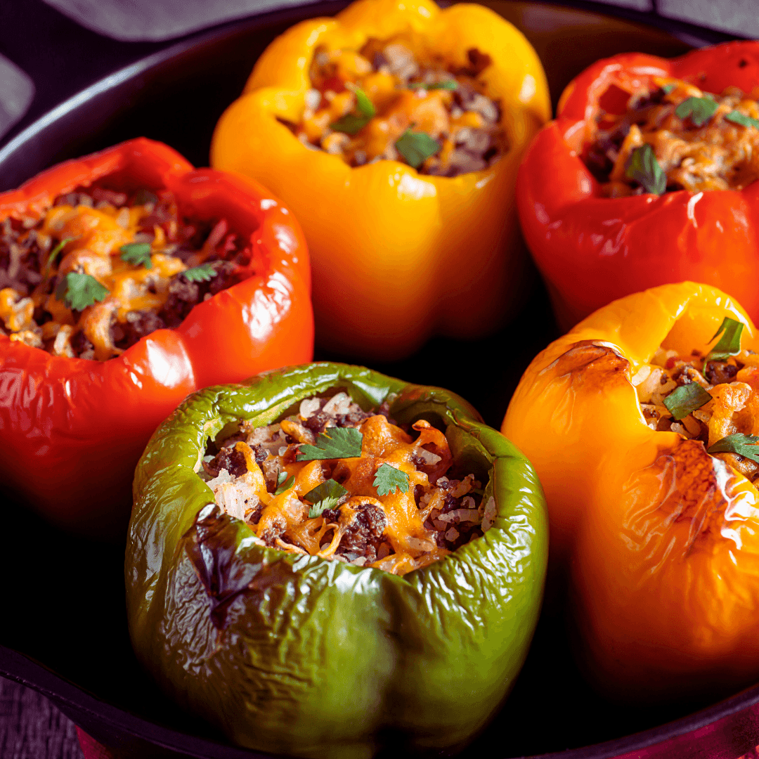 Vegan Stuffed Bell Peppers With Quinoa And Spinach Recipe