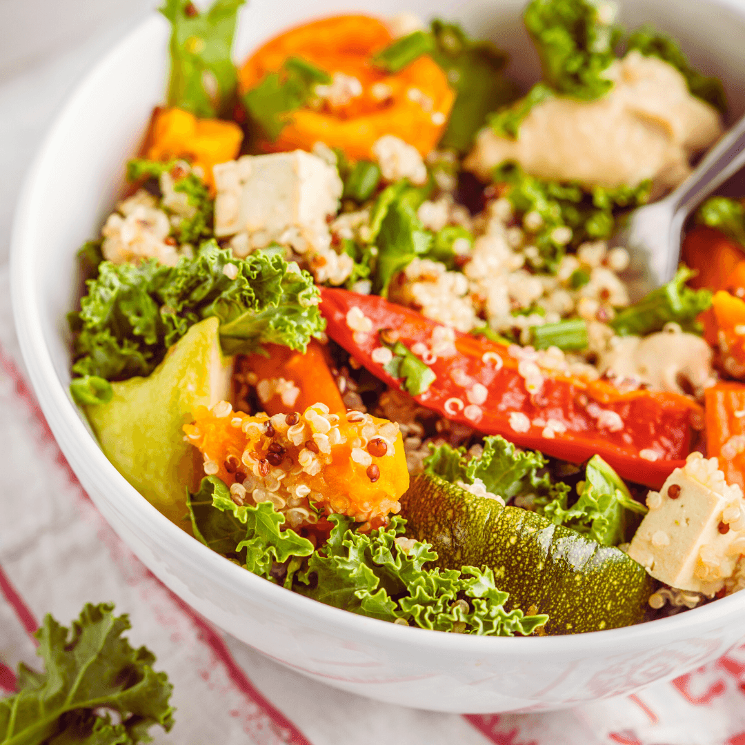 Vegan Roasted Vegetable & Quinoa Salad Recipe