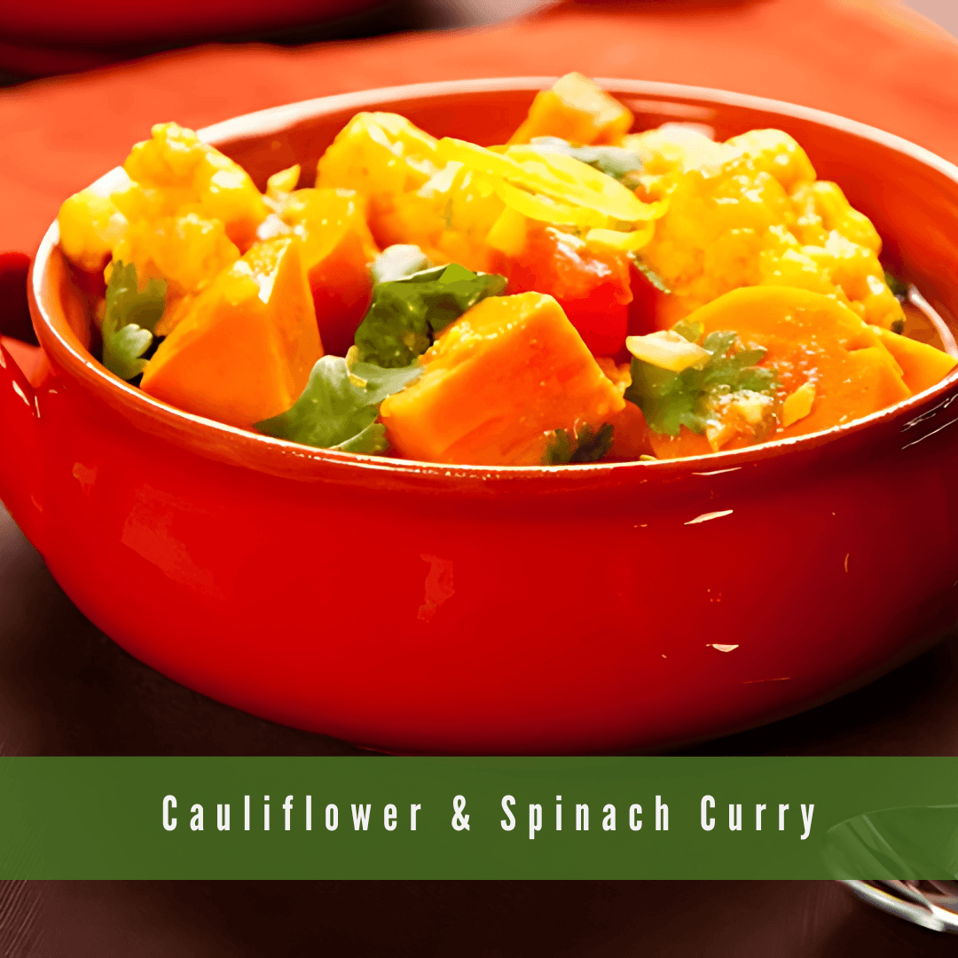 Cauliflower & Spinach Curry