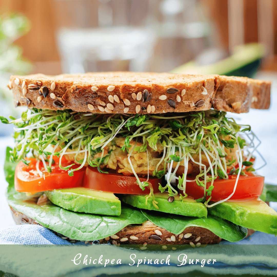 Chickpea Spinach Burger