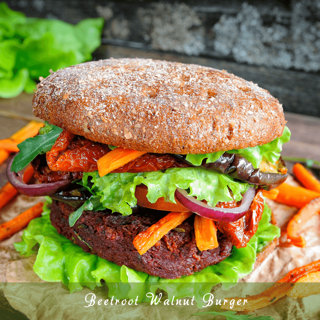 Beetroot Walnut Burger