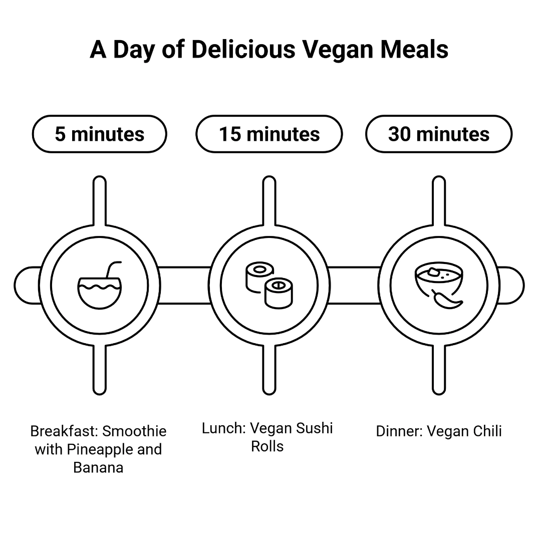 A Day Of Delicious Vegan Meals