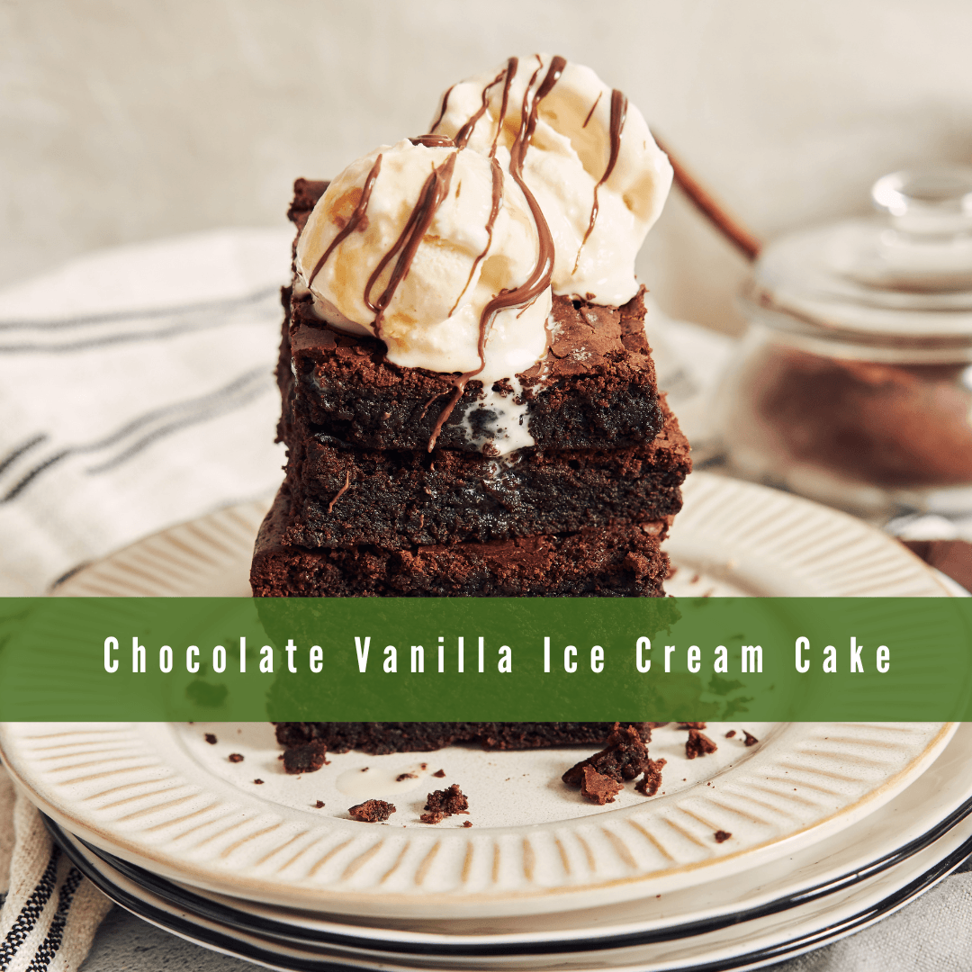 Classic Vegan Chocolate Vanilla Ice Cream Cake Recipe