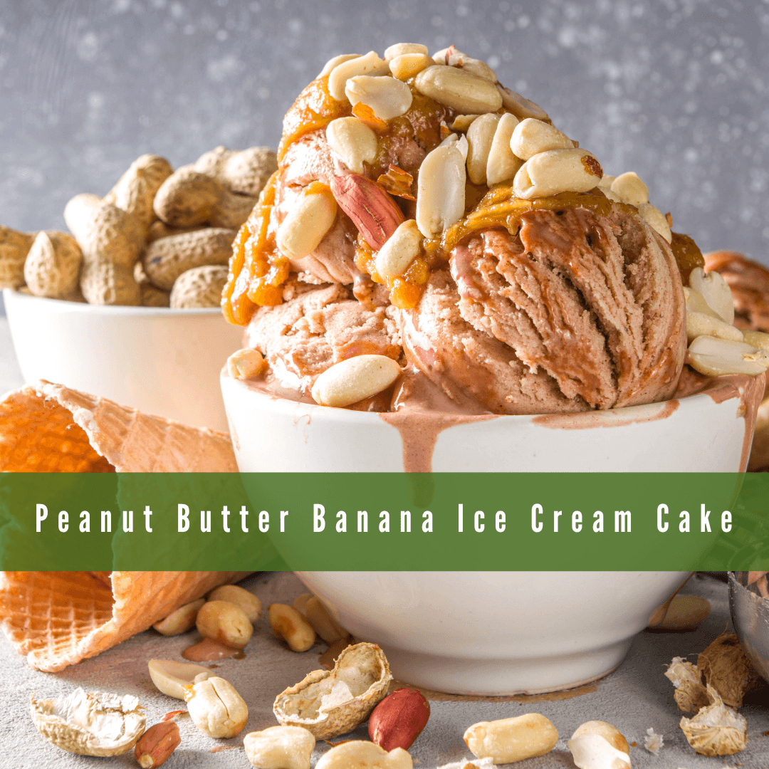 Vegan Peanut Butter Banana Ice Cream Cake Recipe