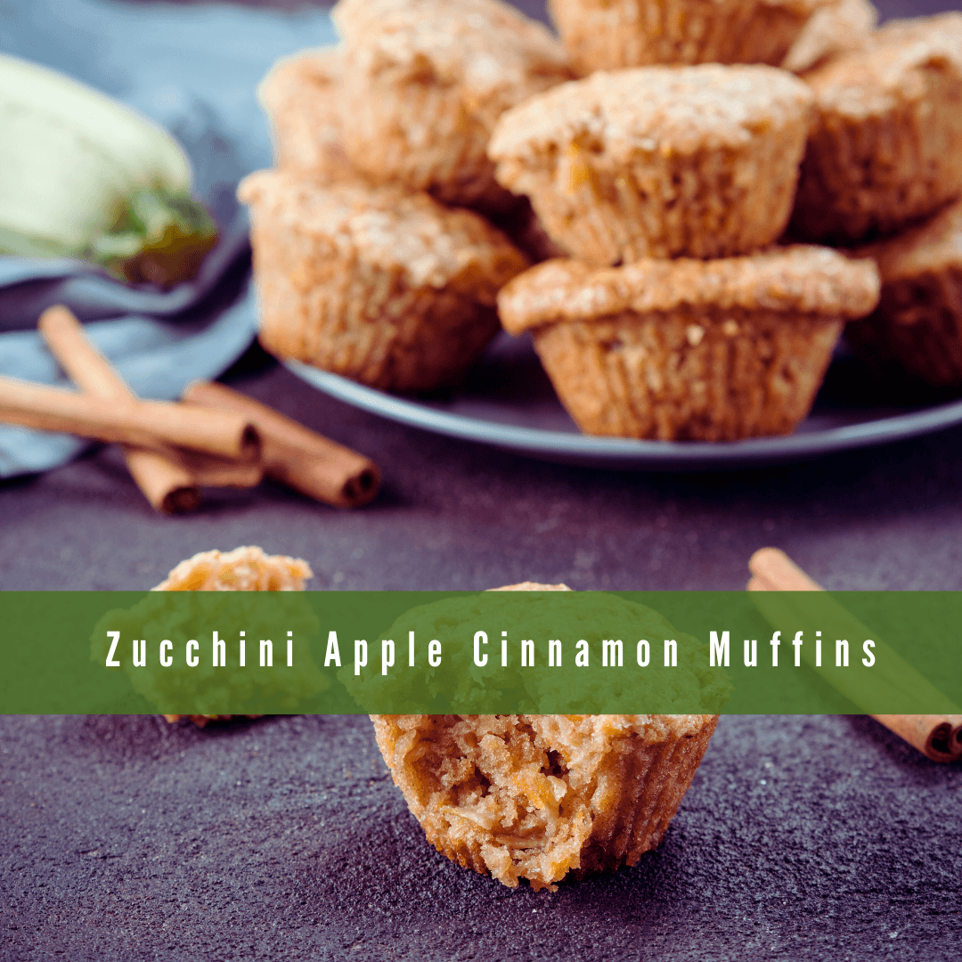 Vegan Zucchini Apple Cinnamon Muffins