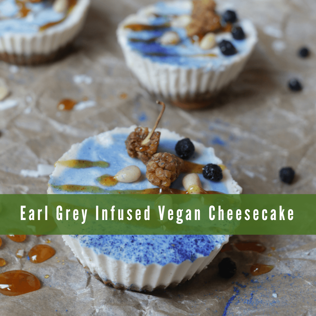 Earl Grey Infused Vegan Cheesecake