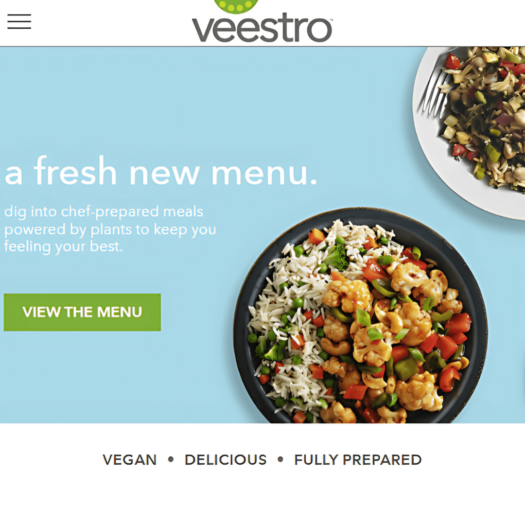 Veestro – Best For Fully Prepared Vegan Meals