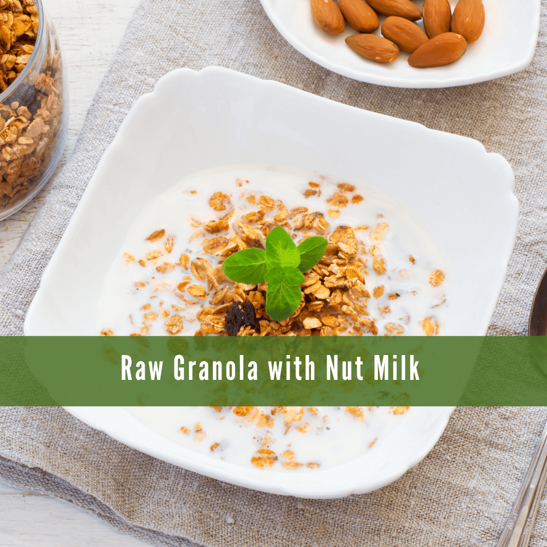 Raw Granola With Nut Milk Raw Granola With Nut Milk