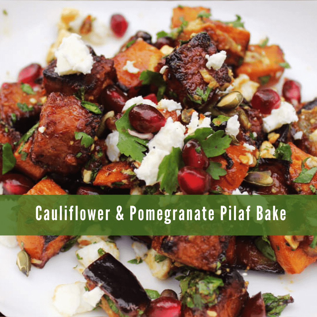 Pomegranate Glazed Tempeh Roast