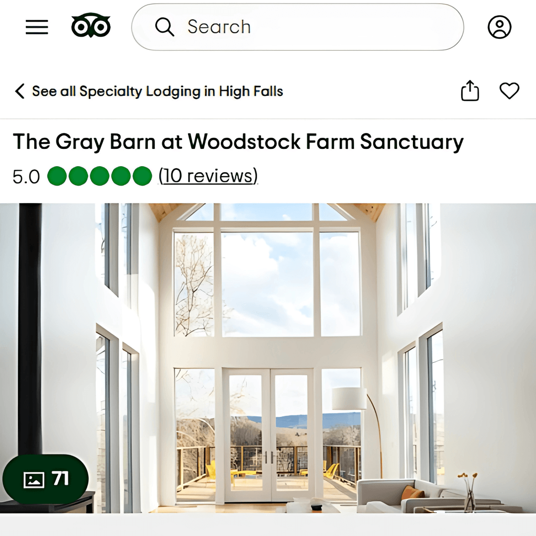 The Gray Barn at Woodstock Farm Sanctuary – High Falls, New York