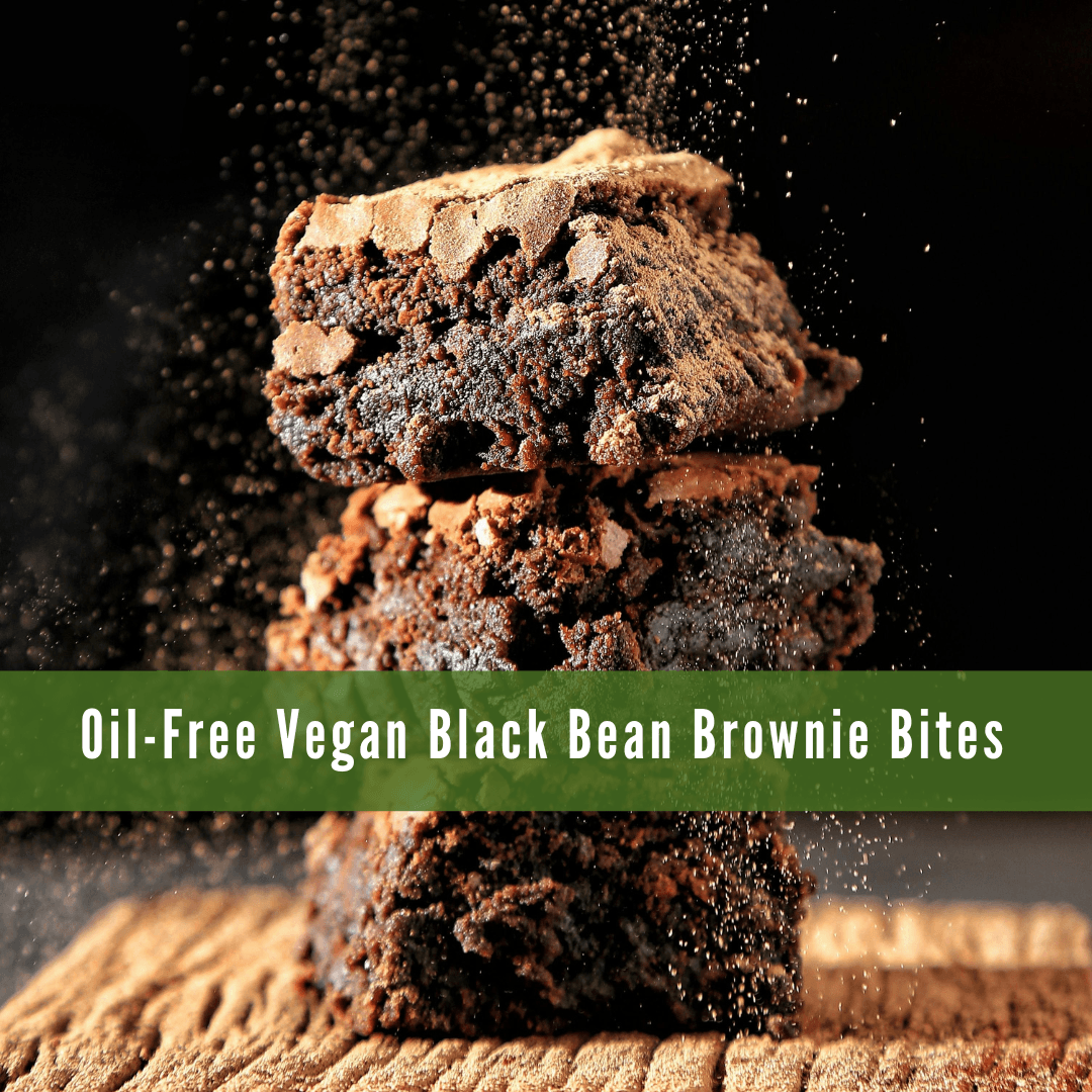Oil-Free Vegan Black Bean Brownie Bites