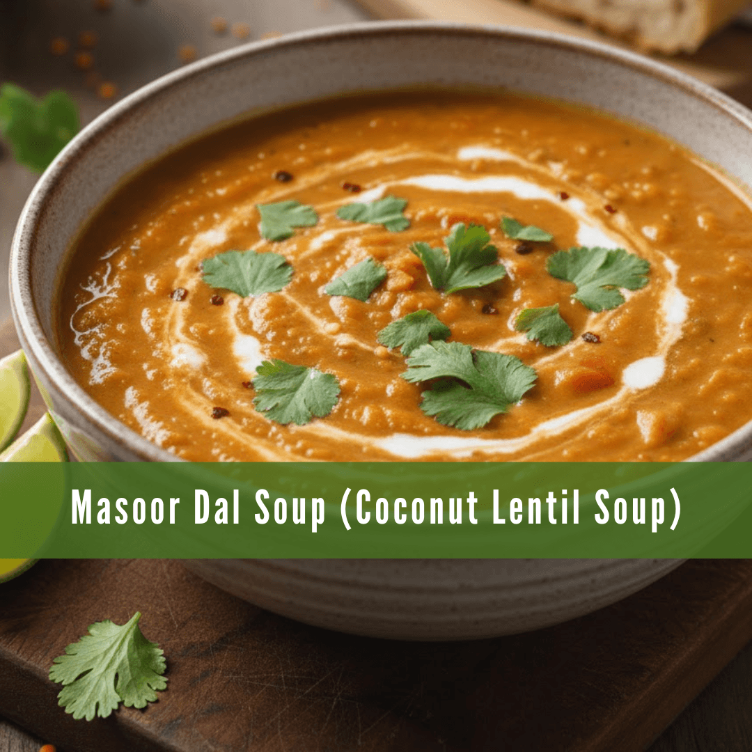 Masoor Dal Soup (Coconut Lentil Soup)