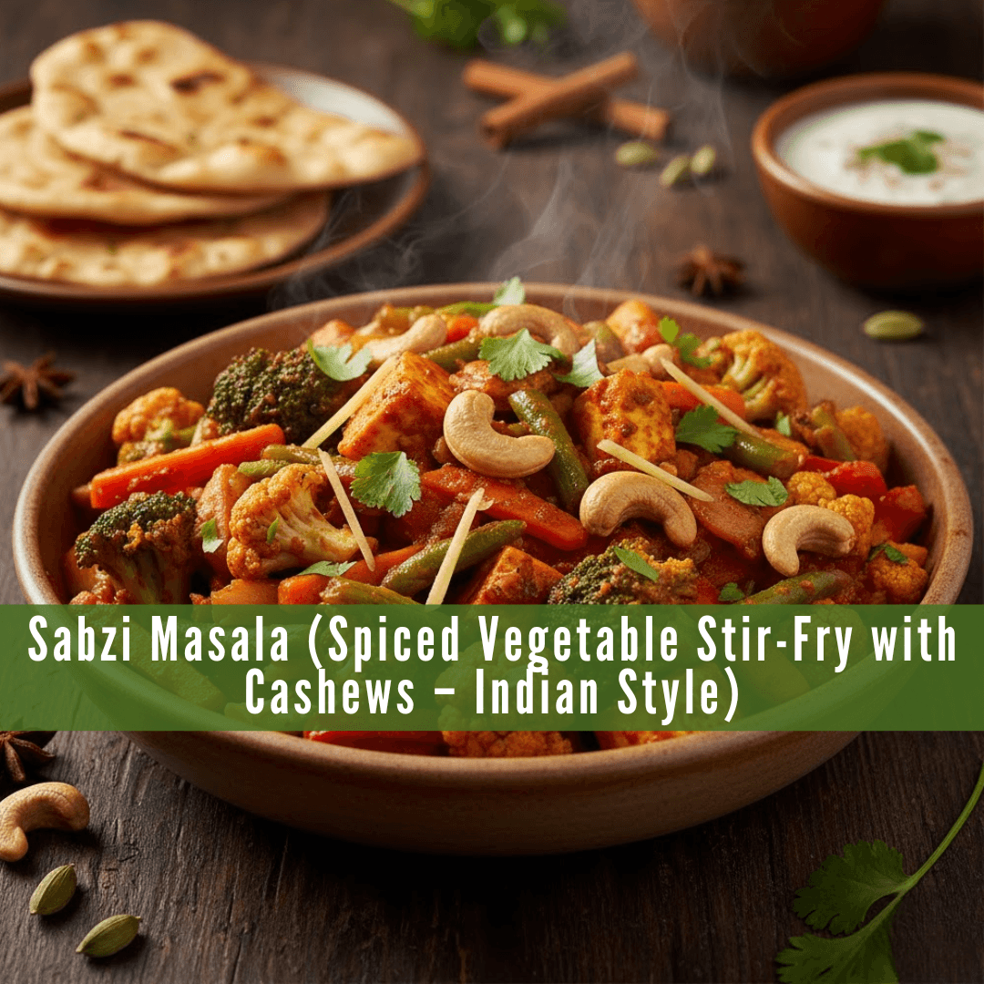 Sabzi Masala (Spiced Vegetable Stir-Fry with Cashews - Indian Style) Sabzi Masala (Spiced Vegetable Stir-Fry with Cashews - Indian Style)