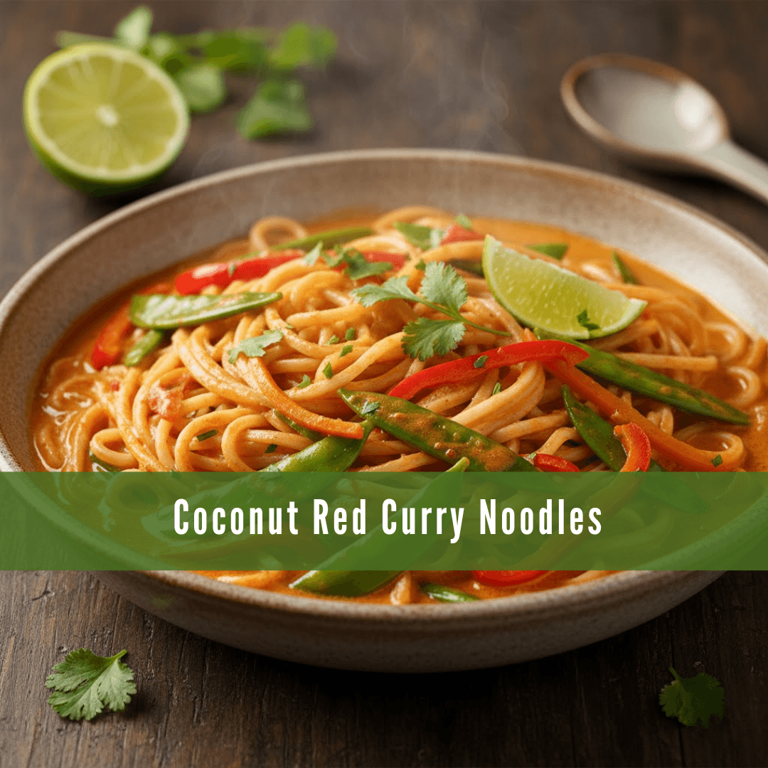 Coconut Red Curry Noodles (Vegan) Coconut Red Curry Noodles (Vegan)