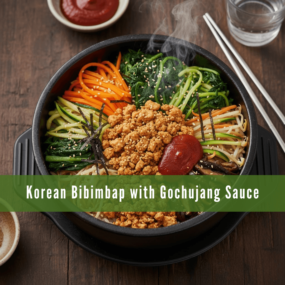 Korean Bibimbap with Gochujang Sauce