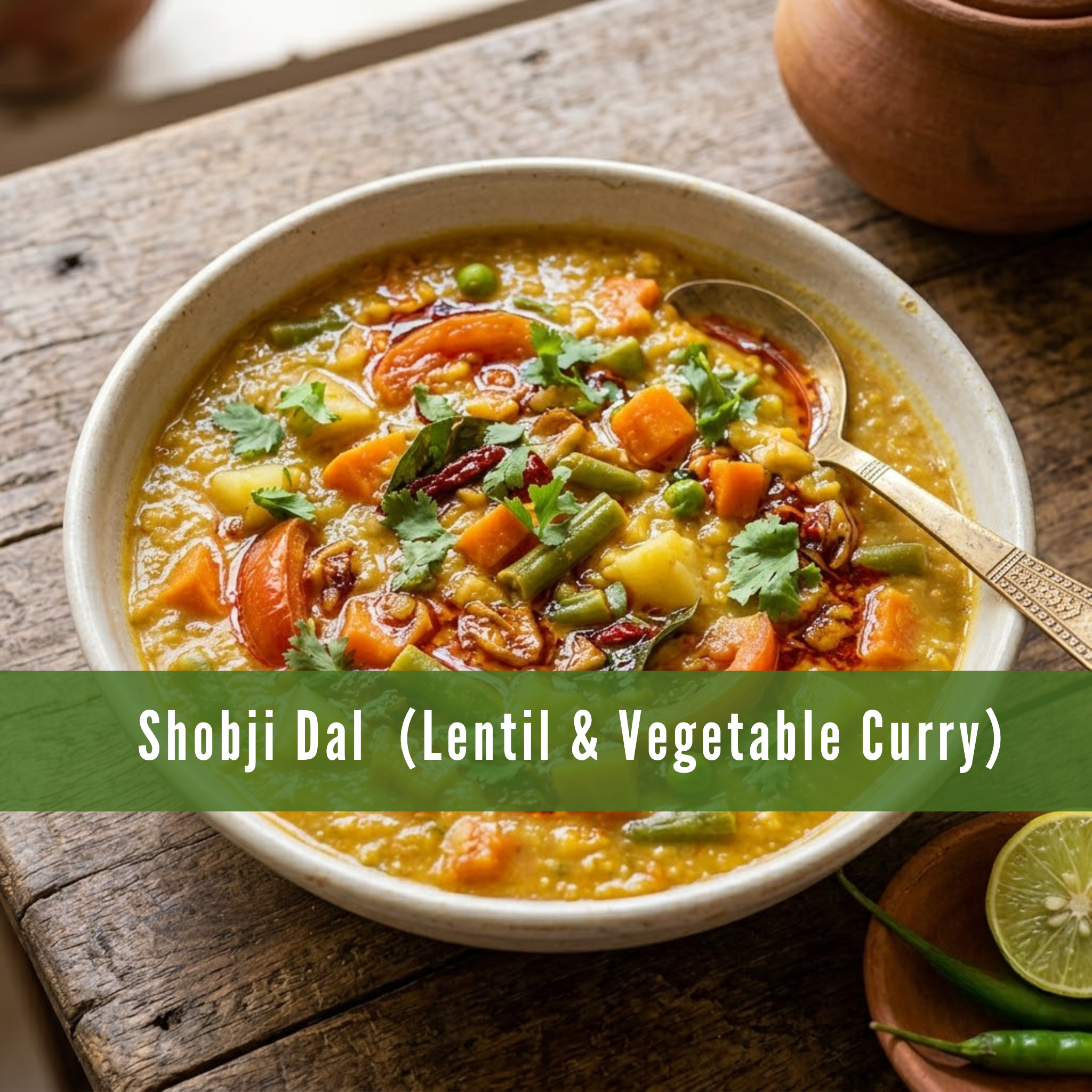 Shobji Dal (Bangladeshi Lentil & Vegetable Curry) Shobji Dal (Bangladeshi Lentil & Vegetable Curry)