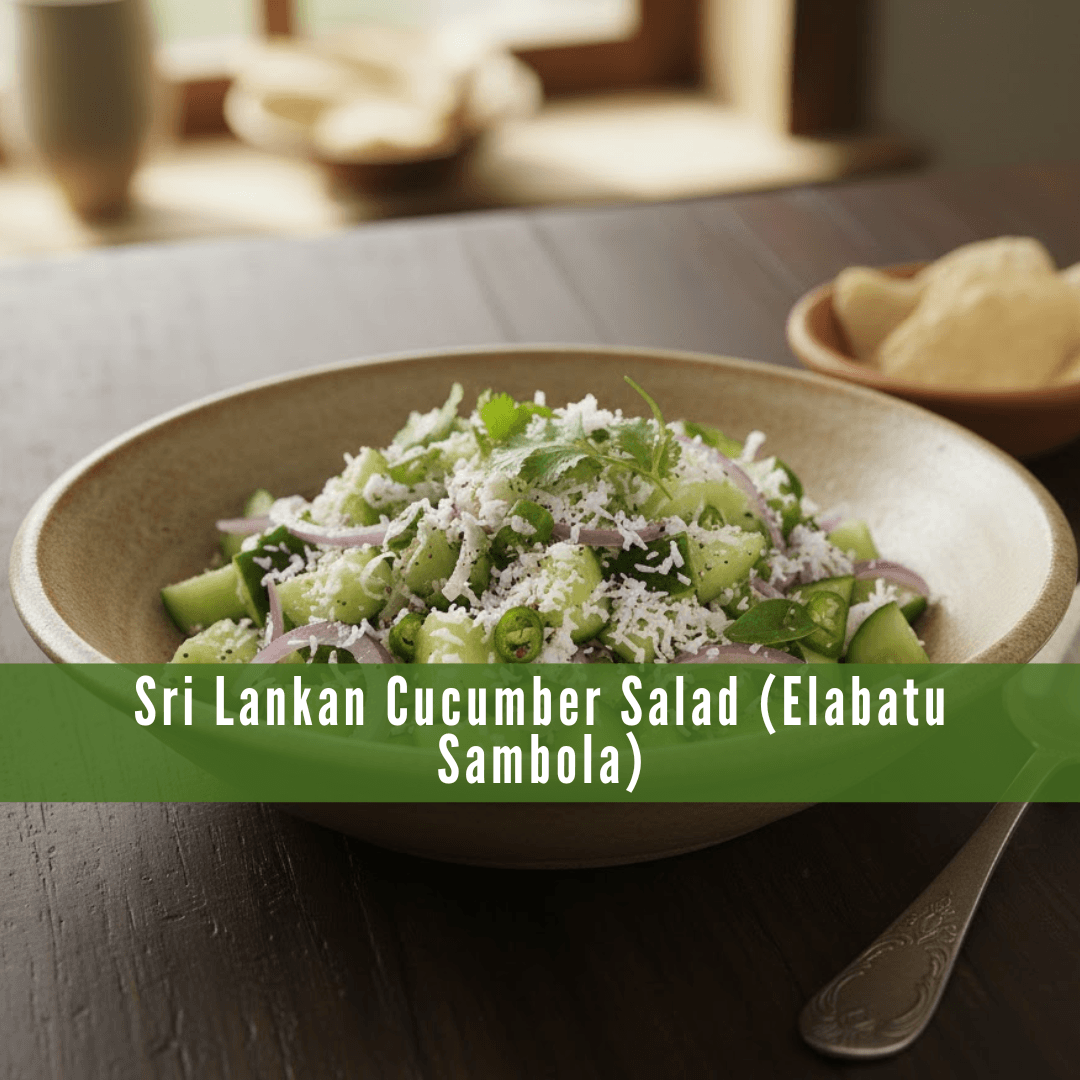Sri Lankan Cucumber Salad (Elabatu Sambola) Sri Lankan Cucumber Salad (Elabatu Sambola)