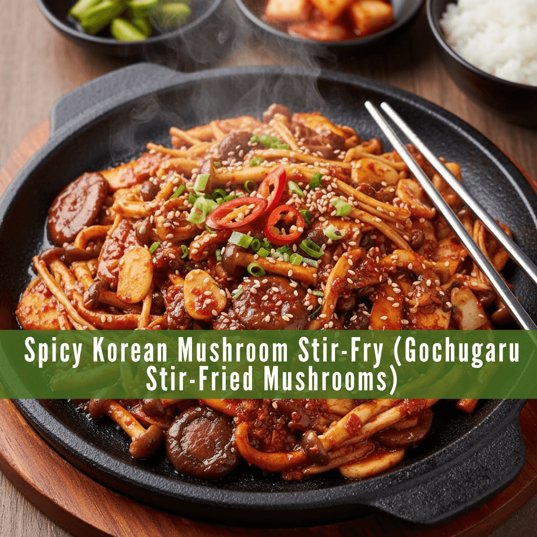 Spicy Korean Mushroom Stir-Fry (Gochugaru Stir-Fried Mushrooms)