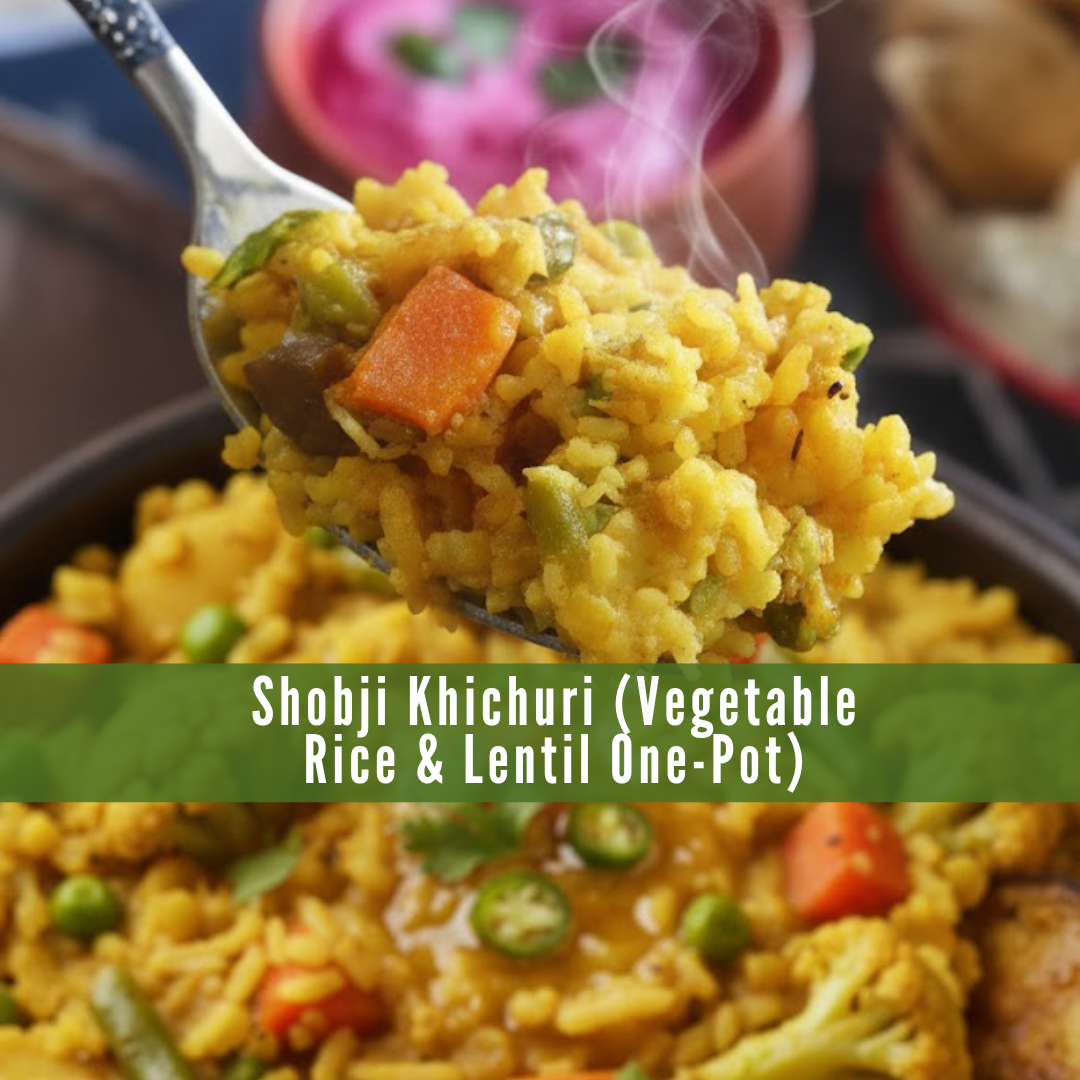 Shobji Khichuri (Vegetable Rice & Lentil One-Pot) Shobji Khichuri (Vegetable Rice & Lentil One-Pot)