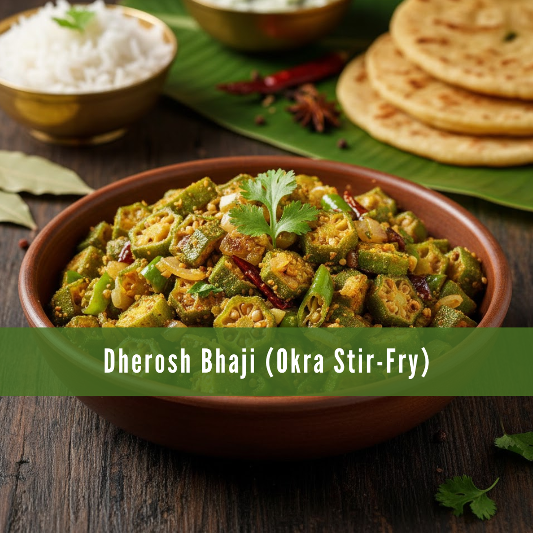 Dherosh Bhaji (Okra Stir-Fry) Dherosh Bhaji (Okra Stir-Fry)