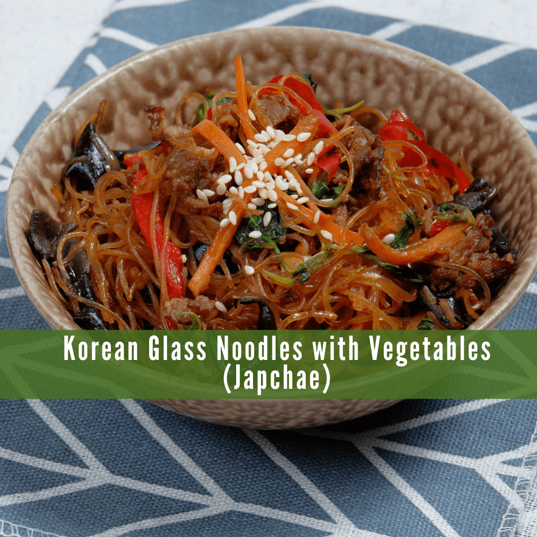 Korean Glass Noodles With Vegetables (Japchae)